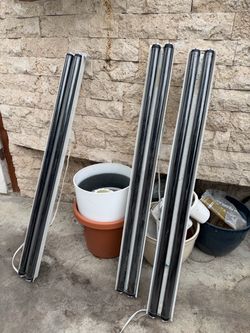 UV Blacklight Fixtures – 3 Double Tube Lights – Party & Halloween