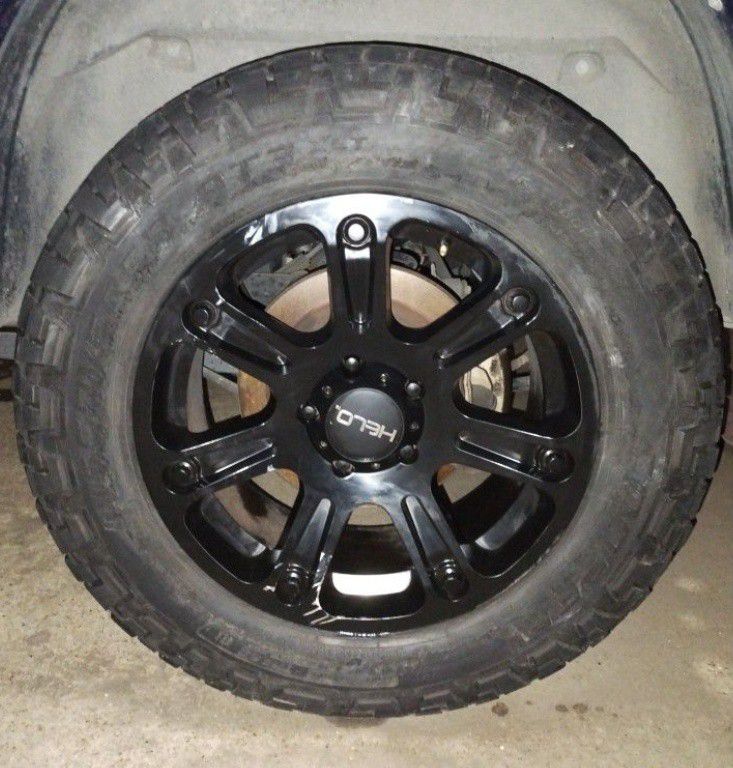 2015 DODGE RAM 1500 HELO 20 INCH RIMS AND TIRES