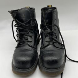 VTG Dr. Martens  Mens Industrial Steel Toe Work Leather Boots SZ 7 Men 8 Women