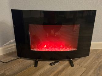 Electric Fireplace Heater with Remote