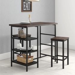 Bar Table And 2 Stools Lke New