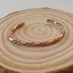 Copper twisted bracelet