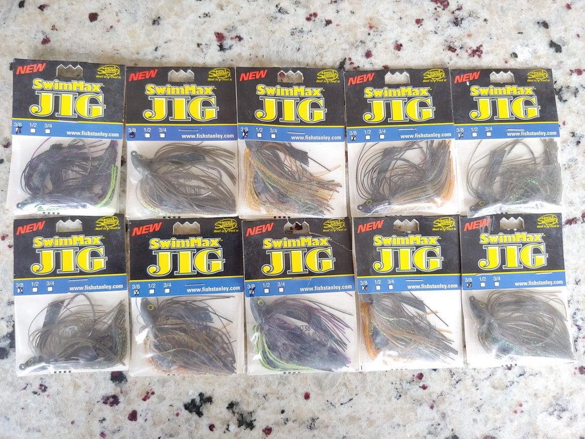 10 Packs Stanley Jigs SwimMax Jigs - Fishing Lures