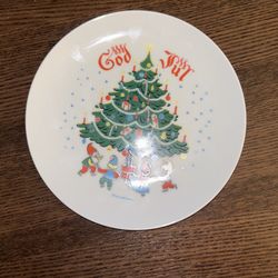 Vintage Collectible Christmas Plate