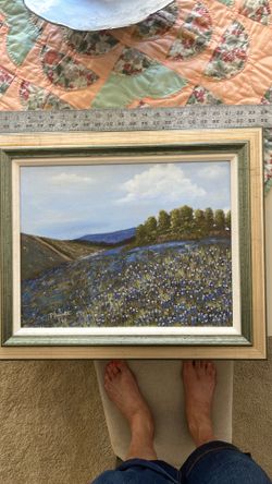 Beautiful framed oil on canvas landscape
