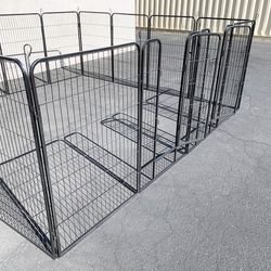 (New) $270 Large 10x10 FT Dog Playpen Pet Kennel w/ 16-Panels (48” Tall X 32” Wide) each panel 