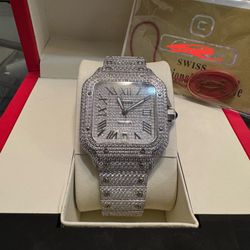 Moissanite watch Top Quality Stainless Steal 