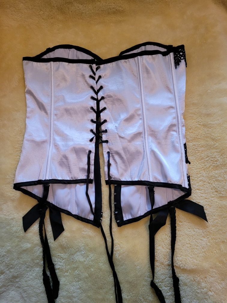 Black and White Sexy Corset