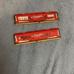 16GB (2x 8gb) RAM Sticks Ballistix 