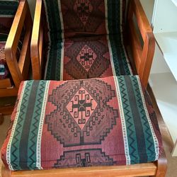 Futon Chair and Footrest  