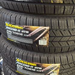 235/70/16 Blackhawk Tires