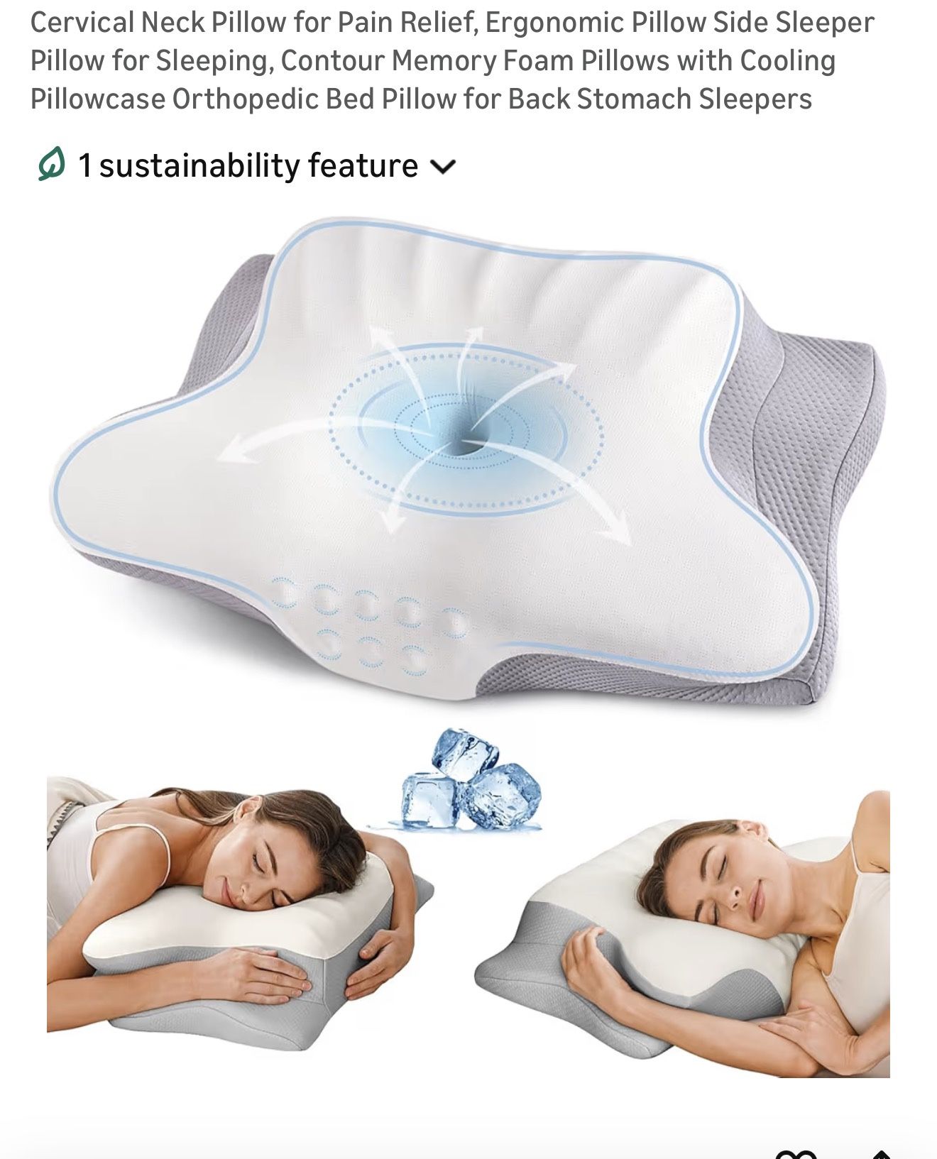 Cervical Neck Pillow For Pain $24