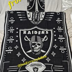 Raiders Poncho Gaban With Hoodie