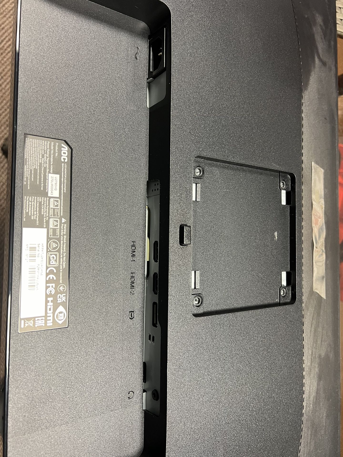 AOC 27” 4K Monitor