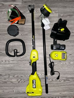 Ryobi ONE+ HP Brushless Whisper Series String Trimmer Kit with Battery & Charger