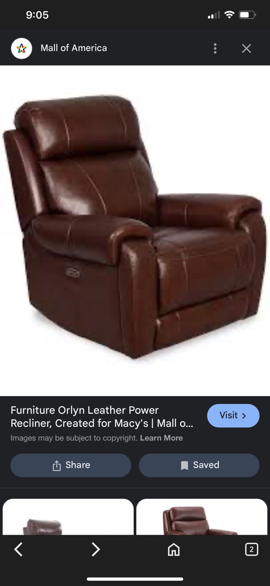 Orlyn Leather Power Recliner