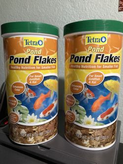 TetraPond Pond Flakes, Complete Nutrition for Smaller Pond Fish (2 Pack Bundle)