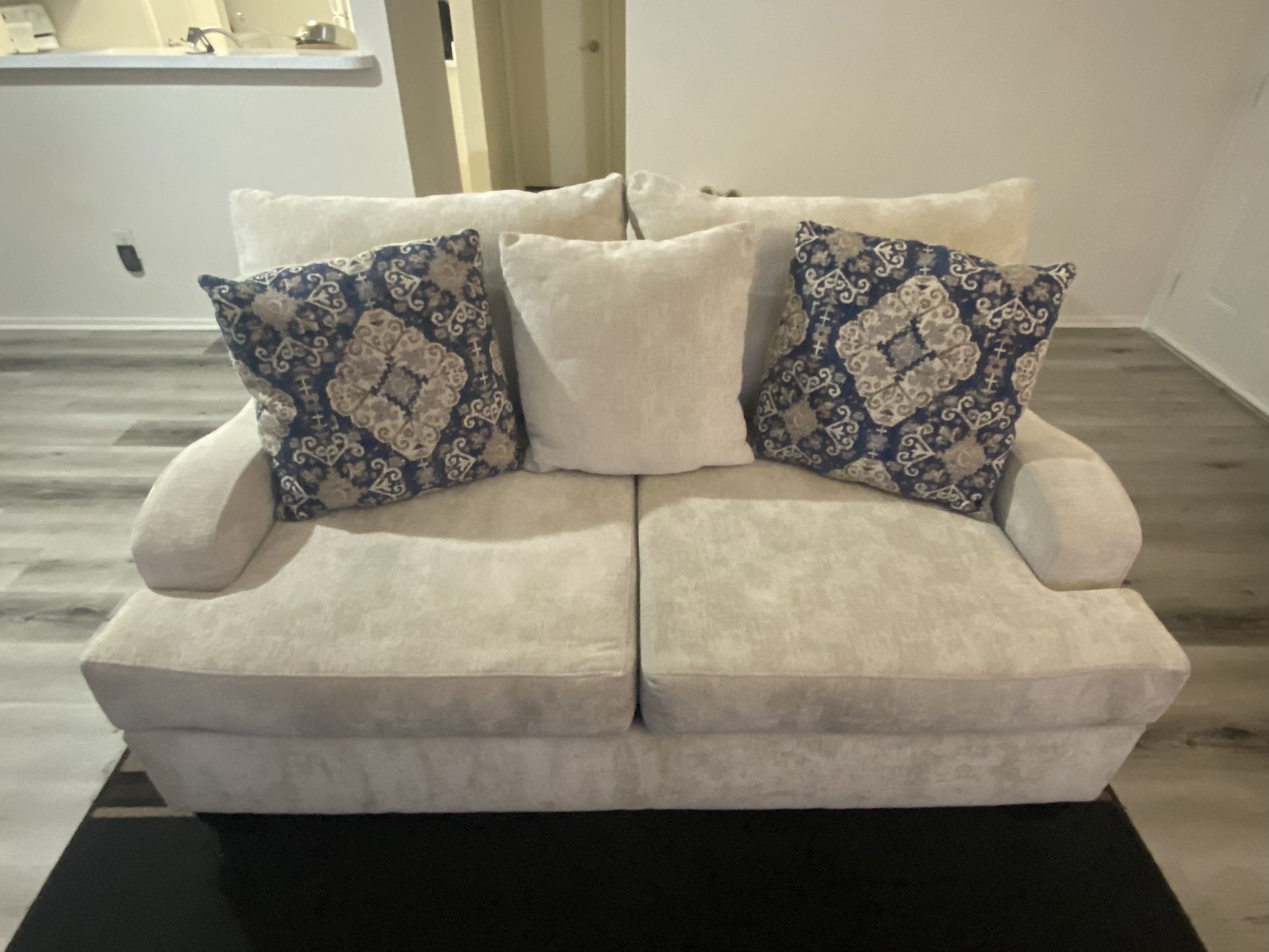Large Beige Loveseat/Couch