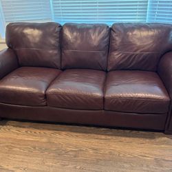 Leather Sofa And Love Seat 