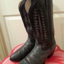 Cowtown men's bull skin cowboy boots