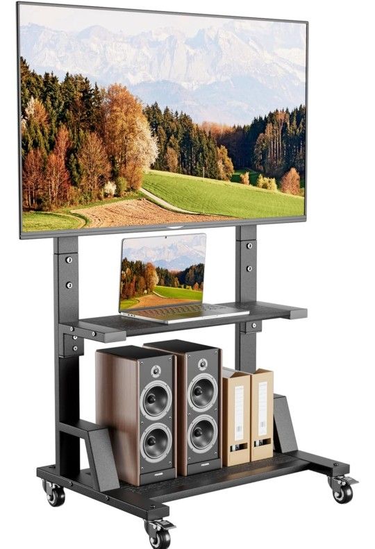 Rolling TV Stand for 32-75 Inch TVs