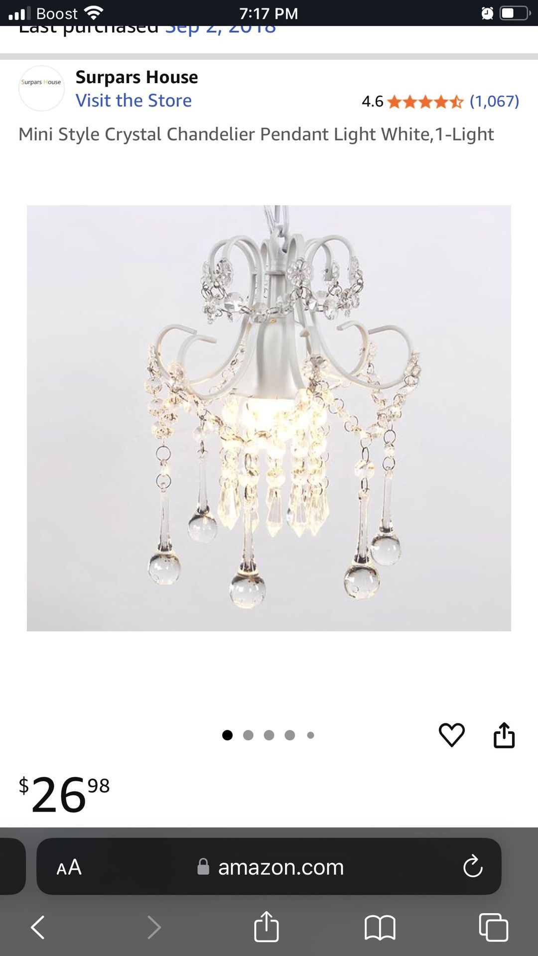 Chandelier New In Box