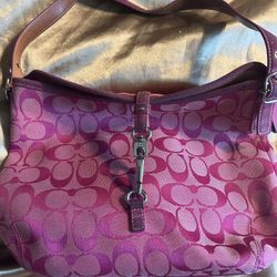 Coach Pink Shoulder Bag 
