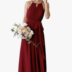 Formal Dress, Size 4, Maroon