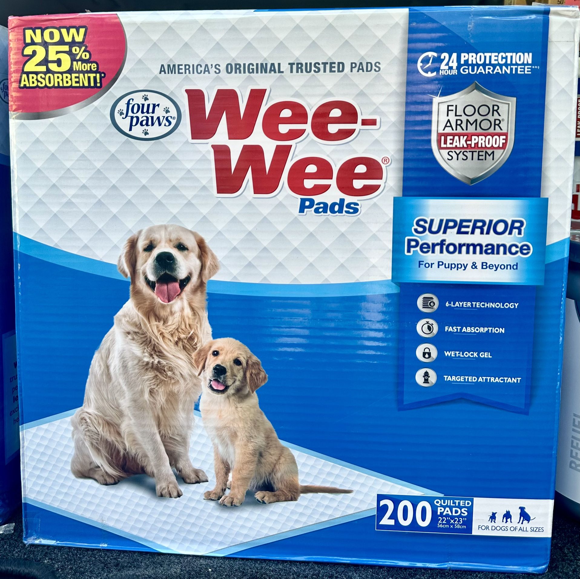 Wee Wee  Puppy Pads   ( 200 Ct )