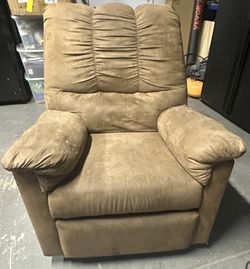 Brown Microfiber Recliner Chair