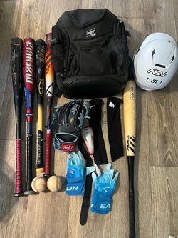 Full baseball equipment