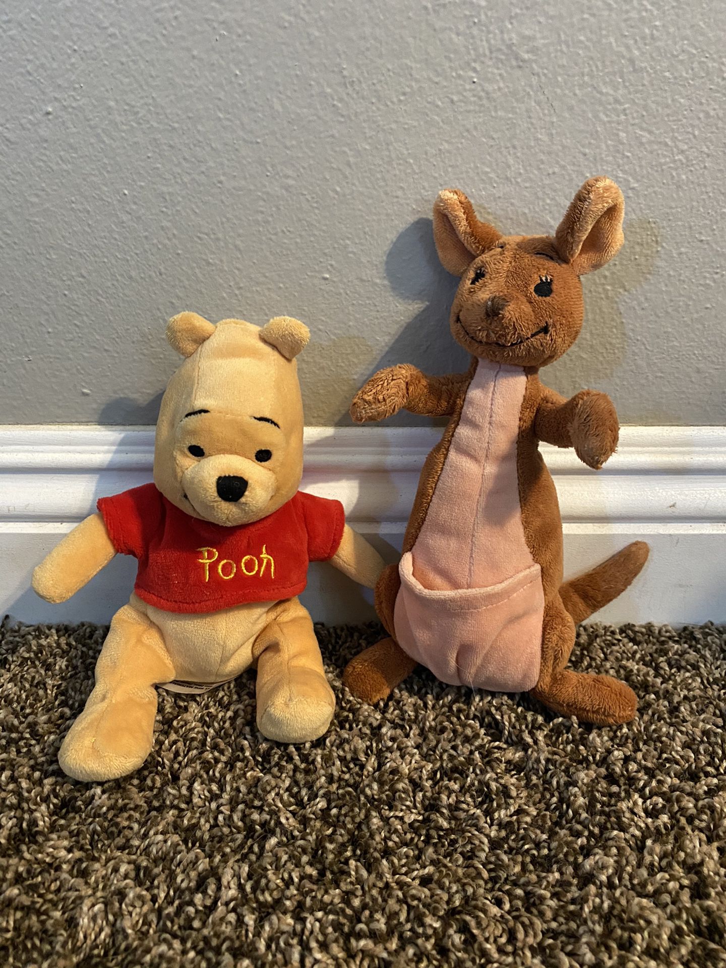 Winnie the Pooh Bear and Roo Stuffed Animal toys