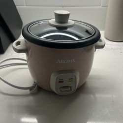 Small pink rice cooker