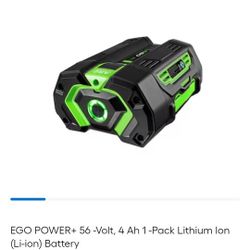 Ego Battery 4.0ah NEW $100