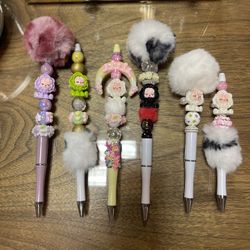 Skull Panda Beaded Pens
