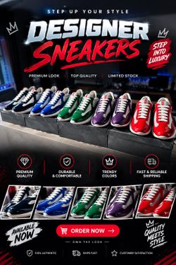 Designer Sneakers all sizes available