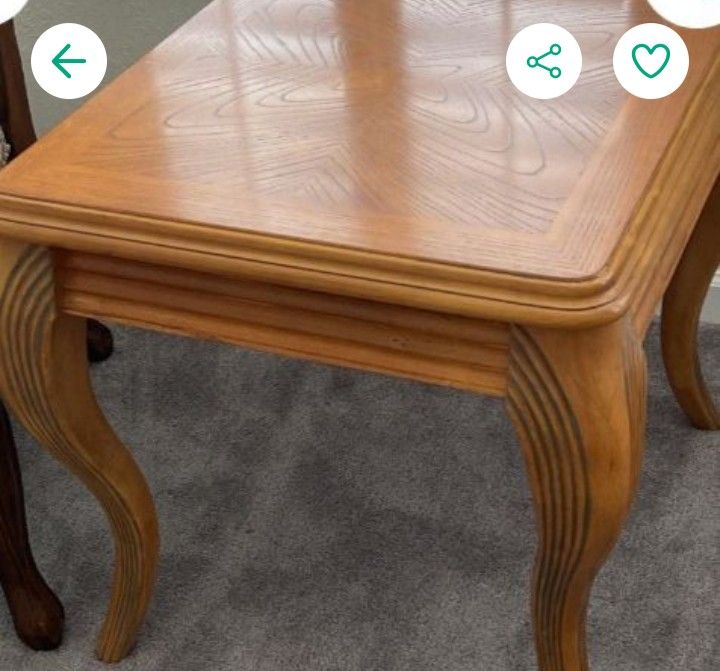 Set Of Wooden End tables