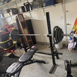 Marcy Pro Bench With Walk In Squat Rack