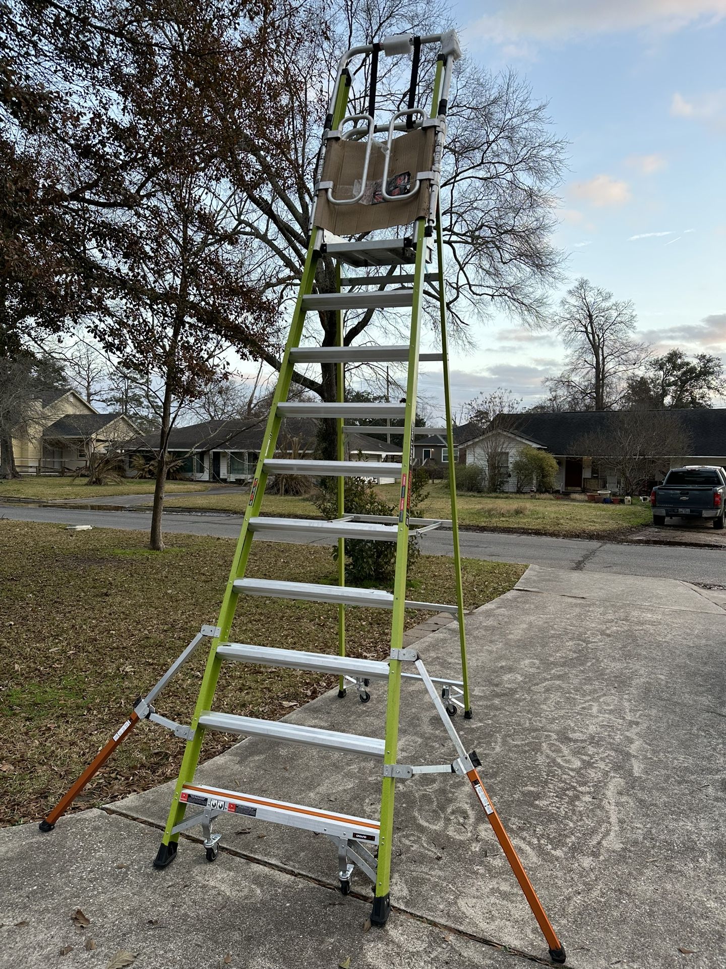 LITTLE GIANT SAFETY CAGE LADDER