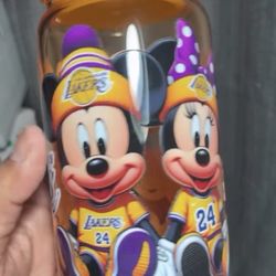 Lakers Minnie and Mickey cup
