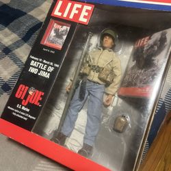 Hasbro G.I. Joe US Marine 12 Feb 19 - March 26, 1945 Battle of Iwo Jima LIFE...!