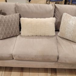 Gray Sofa With Pillows