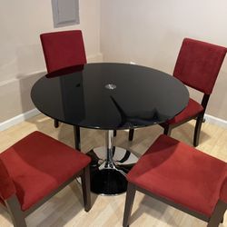 Glass Table and chairs 