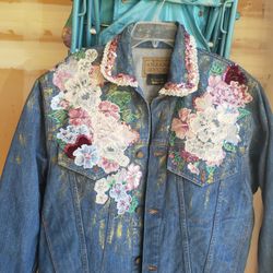 Vintage art denim jacket