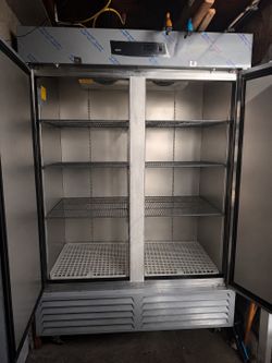 Commercial freezer and fridge