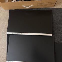 2 ViewSonic - 23" IPS LED FHD Monitor - Black/Silver