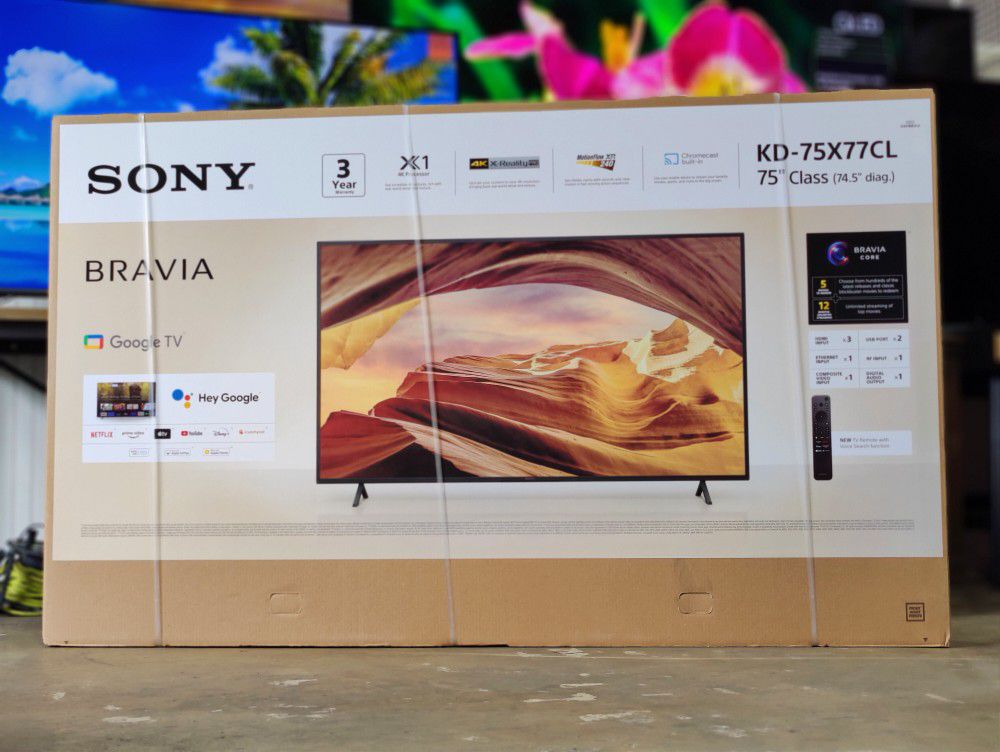 Sony 75” Class X77CL 4K HDR LED Google TV