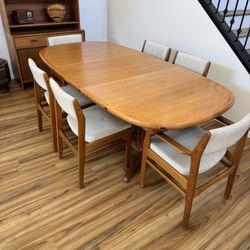 🔥 VINTAGE DANISH TEAK DINING SET – 1960s  BENNY LINDEN– $1895 OBO 🔥
