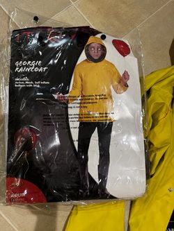 It Georgie Raincoat adult small Halloween costume