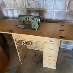 Vigorelli Sewing Machine And Table 